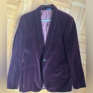 Hugo boss velvet maroon brown blazer - size medium - in perfect condition